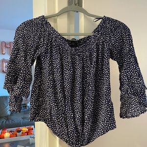 Cute off the shoulder shirt from Express